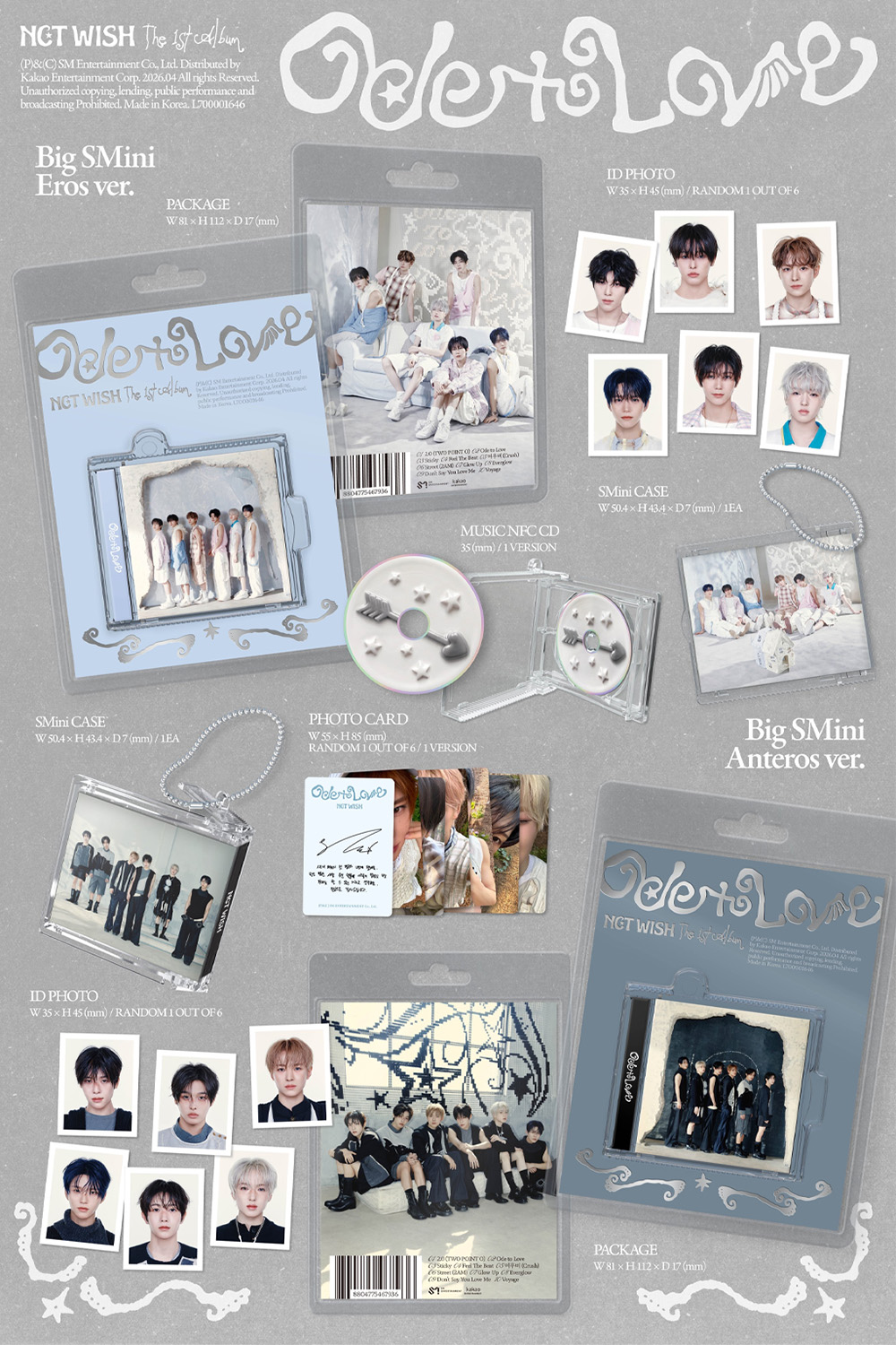 NCT WISH - 1st Album [Ode to Love] (Big SMini Ver.) (SMART ALBUM) (Random Ver.)